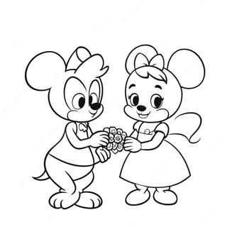 Halaman Mewarna Disney Hari Valentine 107076-44306