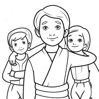 Halaman Mewarna Samuel Bersama Kawan Kawan 107360 44543