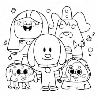 Halaman Mewarna Hey Duggee Dan Kawan Kawan 107566-44702