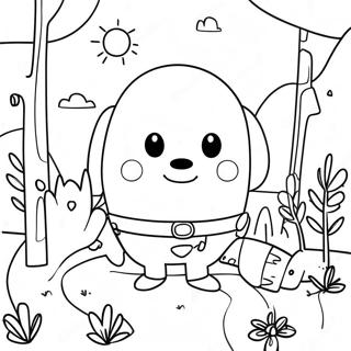 Halaman Mewarna Penjelajahan Alam Hey Duggee 107567 44706