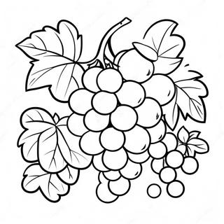 Halaman Mewarna Sekumpulan Anggur 107795-44879
