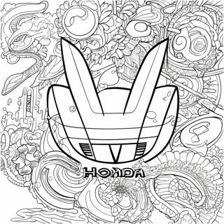 Halaman Mewarna Logo Honda 107896-44949