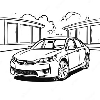 Halaman Mewarna Sedan Keluarga Honda Accord 107898 44958