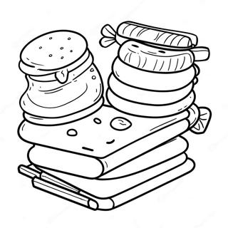 Halaman Mewarna Bahan Smores 108078-45107