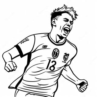 Halaman Mewarna Neymar Merayakan Gol 108438-45377