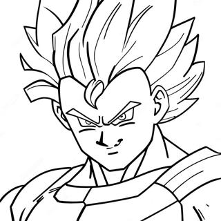 Halaman Mewarna Vegito Super Saiyan 108877-45714