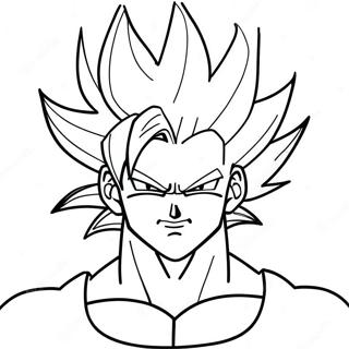 Halaman Mewarna Vegito Super Saiyan 108877-45715