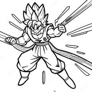 Halaman Mewarna Vegito Dengan Pedang Gabungan 108879-45721