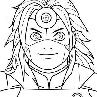 Halaman Mewarna Madara Dengan Mata Sharingan 108980-45799