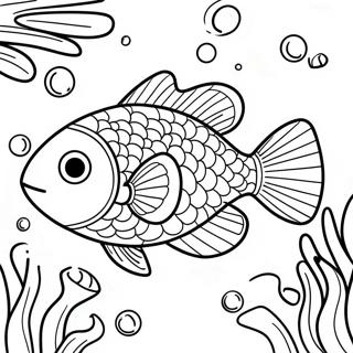 Halaman Mewarna Ikan Pelangi Yang Bersinar 109007 45822