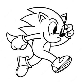 Halaman Mewarna Sonic The Werehog Berlari Pantas 109085-45952