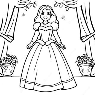 Halaman Mewarna Mal Dalam Pakaian Terpesona 109108-45958