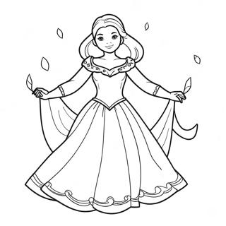 Halaman Mewarna Mal Dalam Pakaian Terpesona 109108-45960