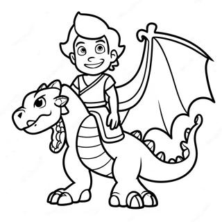 Halaman Mewarna Mal Dengan Teman Naga 109109-45962