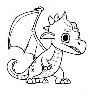 Halaman Mewarna Mal Dengan Teman Naga 109109-45964