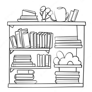 Halaman Mewarna Pemandangan Rak Halaman Berwarna Warni 109160-45999