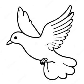 Halaman Mewarna Burung Merpati Mewakili Roh Kudus 109289-46099