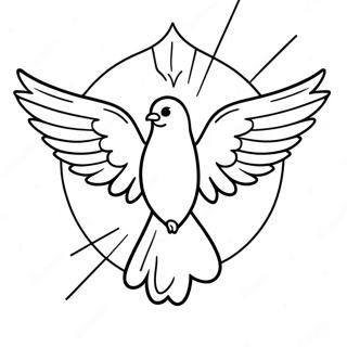 Halaman Mewarna Roh Kudus Dengan Sinar Cahaya 109291 46105