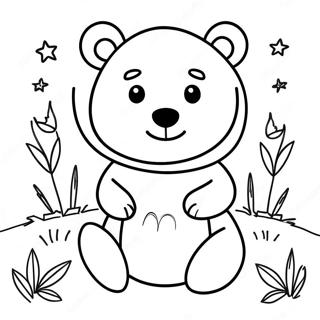 Halaman Mewarna Hey Bear 109390-46176