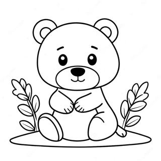 Halaman Mewarna Hey Bear Yang Comel 109391-46178