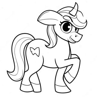 Apple Jack Menunggang Kuda Poni Halaman Mewarna 109625-46372