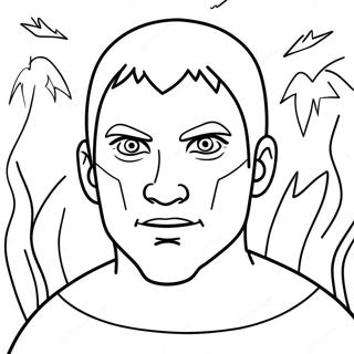 Halaman Mewarna Herobrine Dengan Mata Berkilau 110318-46902