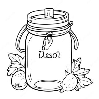 Mason Jar Halaman Mewarna