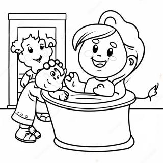 Latihan Tandas Halaman Mewarna