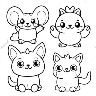 Halaman Mewarna Lol Pets Lucu Dalam Kostum 110960 47425