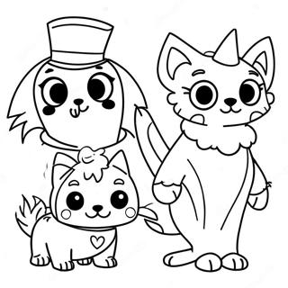 Halaman Mewarna Lol Pets Lucu Dalam Kostum 110960 47427
