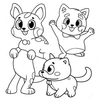Halaman Mewarna Lol Pets Lucu Dalam Kostum 110960 47428
