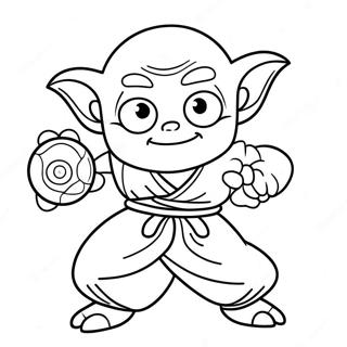 Halaman Mewarna Piccolo Dengan Bola Naga 111425-47791