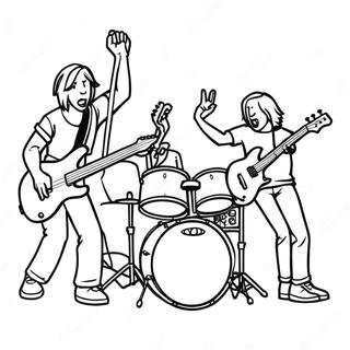 Halaman Mewarna Kumpulan Rock Jamming 111578-47908