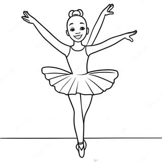 Halaman Mewarna Penari Balet Ceria Dalam Pirouette 11168-2204