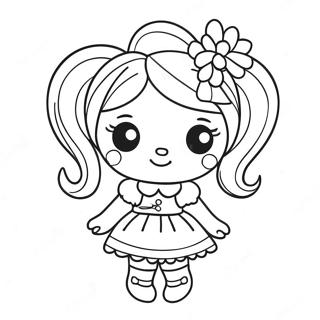 Halaman Mewarna Patung Lalaloopsy 112960 49101