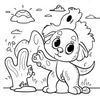 Halaman Mewarna Haiwan Gurun Yang Ceria 113142 49250