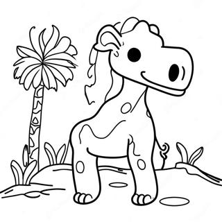 Halaman Mewarna Haiwan Gurun Yang Ceria 113142 49251