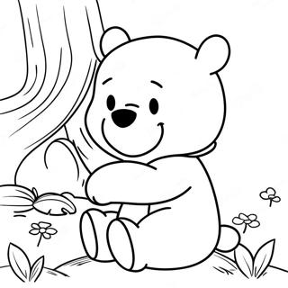 Winnie The Pooh Klasik Halaman Mewarna