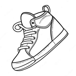 Sneaker Bola Keranjang Berwarna Warni Halaman Mewarna 113629-49625