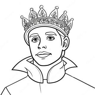 Putera Magik Dengan Mahkota Halaman Mewarna 113966-49889