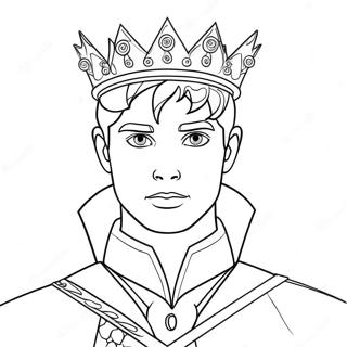 Putera Magik Dengan Mahkota Halaman Mewarna 113966-49890