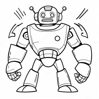 Halaman Mewarna Robot Marah Dalam Pertempuran 11428-2585