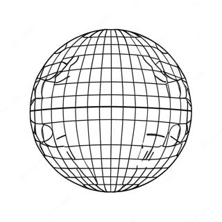 Halaman Mewarna Bola Disco Yang Berwarna Warni 114324 50168