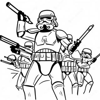Halaman Mewarna Pasukan Arc Trooper Dinamik 114530-50330