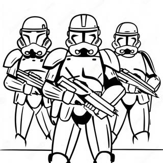Halaman Mewarna Pasukan Arc Trooper Dinamik 114530-50331