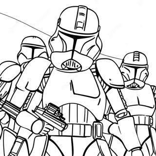 Halaman Mewarna Pasukan Arc Trooper Dinamik 114530-50332