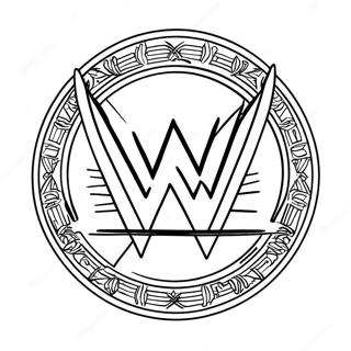 Halaman Mewarna Logo Wwe Yang Dinamik 114607-50385