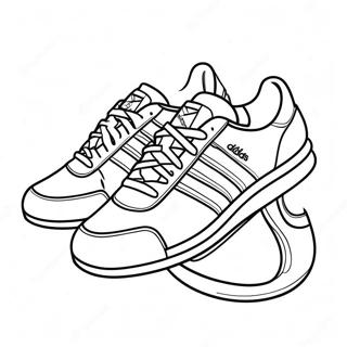 Halaman Mewarna Pakaian Sukan Adidas 115046-50727