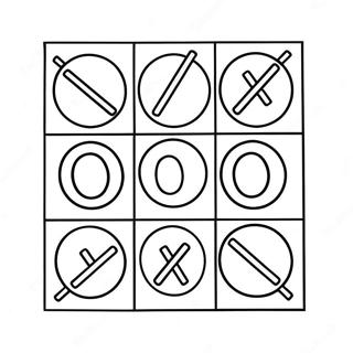 Tic Tac Toe Halaman Mewarna