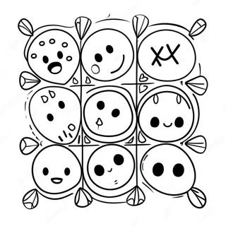 Tic Tac Toe Halaman Mewarna